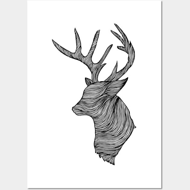 DEER Wall Art by thiagobianchini